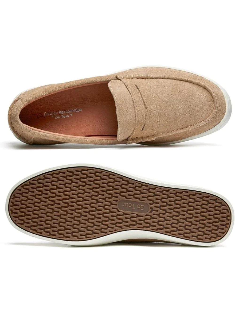 🆕Men's Beige Suede Imported Slip-On Loafer Casual Comfortable Shoes